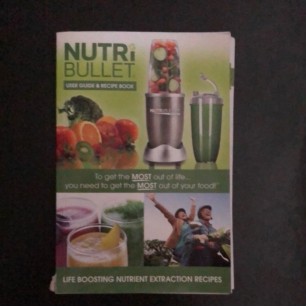 NutriBullet User Guide and Recipe Book/ Used